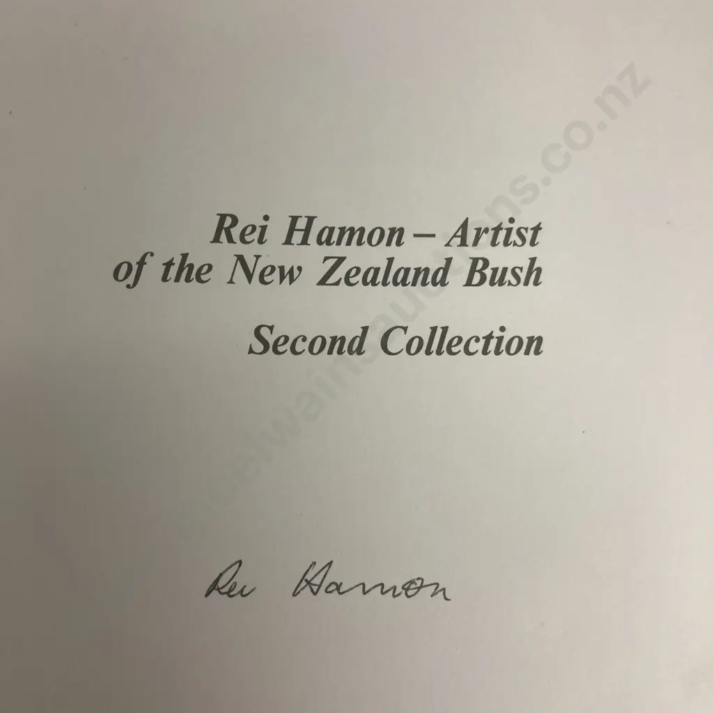Rei Hamon "Artist of The New Zealand Bush; His Life and His Drawings", & "His Second Collection", Signed First Editions Image 1++