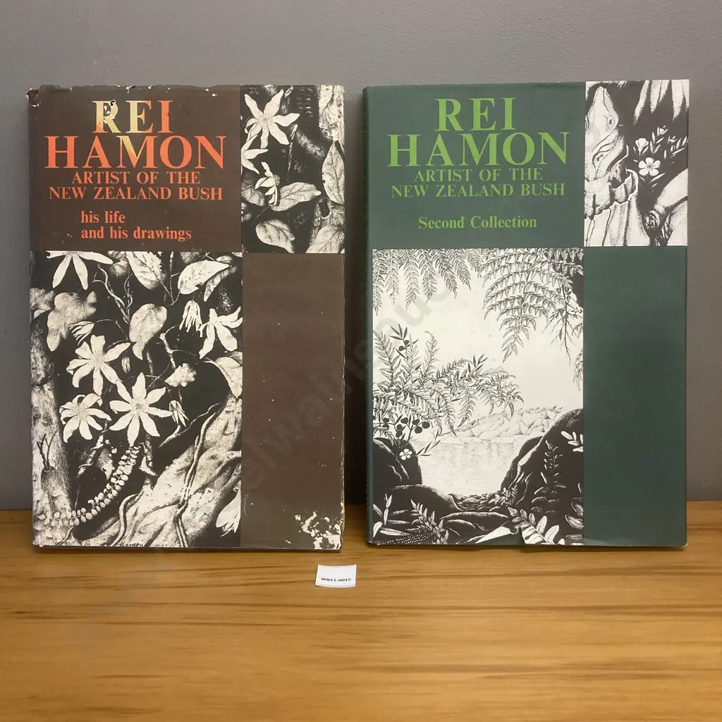 Rei Hamon "Artist of The New Zealand Bush; His Life and His Drawings", & "His Second Collection", Signed First Editions Image 1++