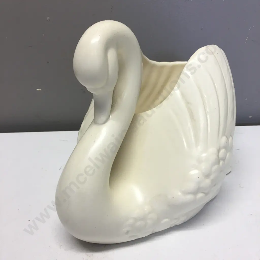 Vintage Crown Lynn Swan #170 Stamped Crown Lynn On Base L 30cm (af) To Side Image 1++