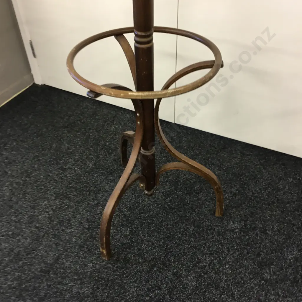 Vintage Wooden Coat Stand With Swivel Top, H190cm Image 1++