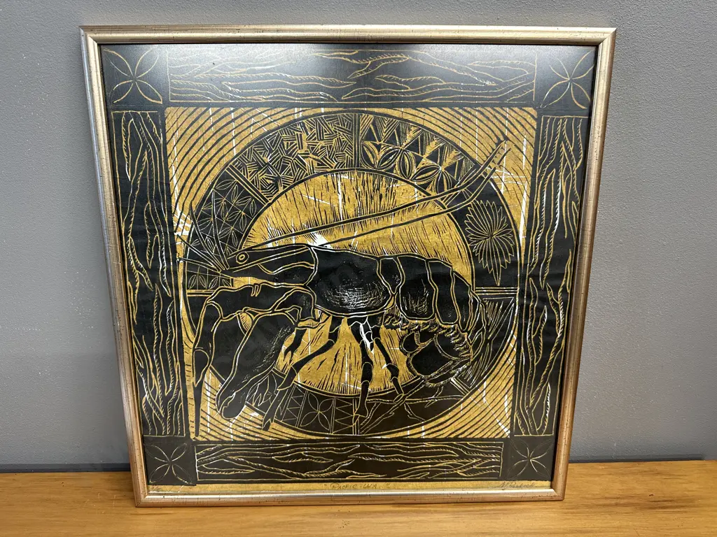 Framed Limited Edition Artwork Signed by M Roebeck 4/5, 42 x 42cm. Image 1++