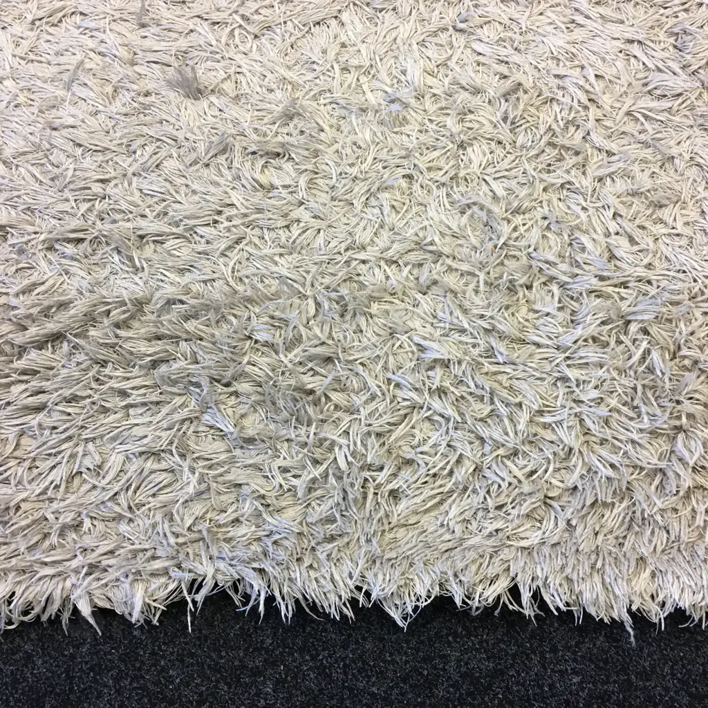 Habito Hand Tufted Shaggy Floor Rug, Whisper White, 150 x 220cm Image 1++