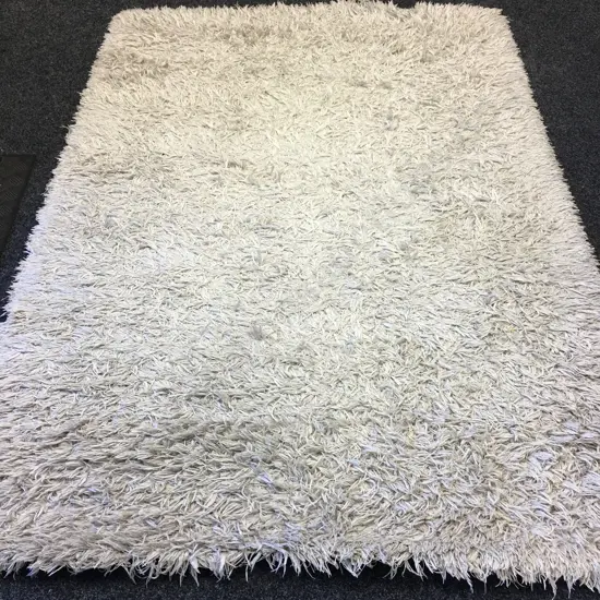 Habito Hand Tufted Shaggy Floor Rug, Whisper White, 150 x 220cm