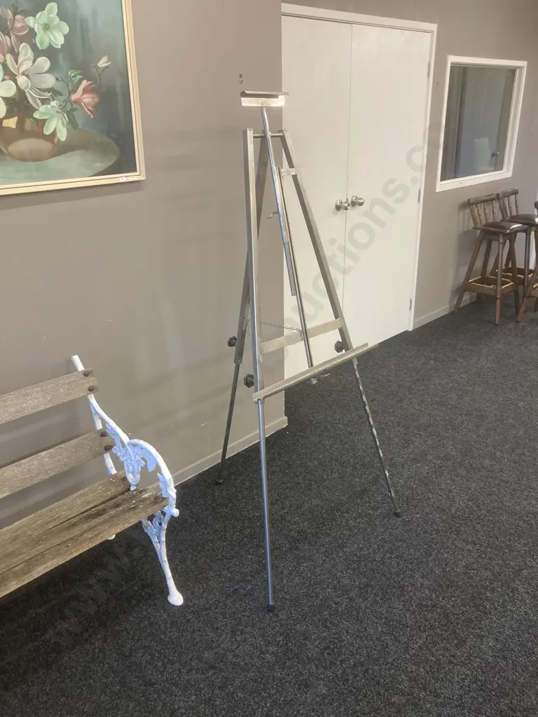 Stainless Steel Adjustable Art Easel, 96 x 60cm Unextended Image 1++