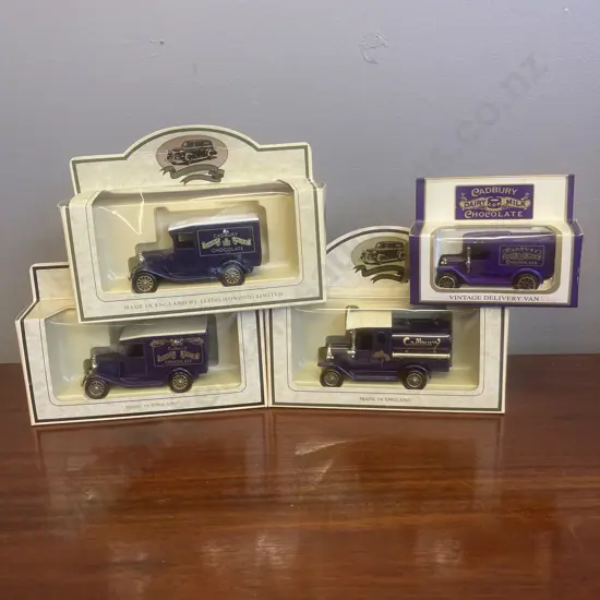 3 Boxed Lledo Cadbury Promotional Models & One Other