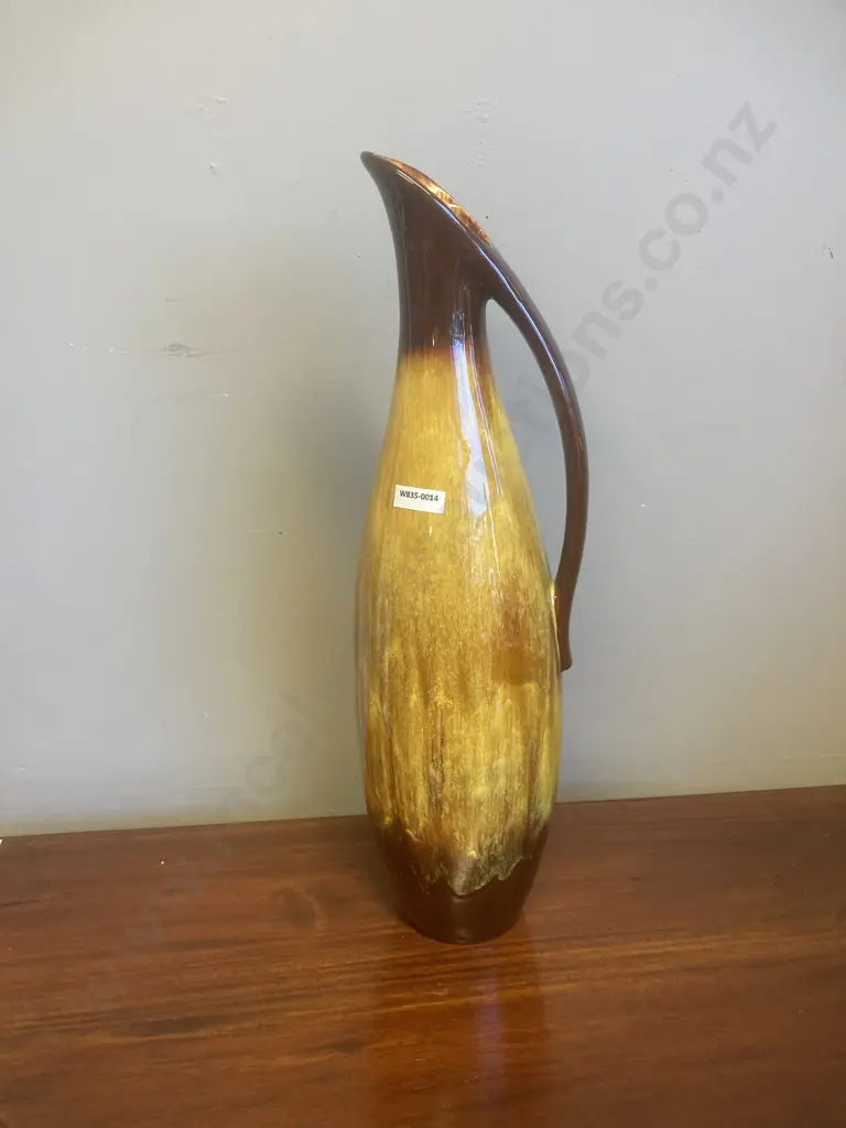 Vintage Large Blue Mountain Pottery Harvest Gold Glaze Pottery Urn, 48.5cm Image 1++