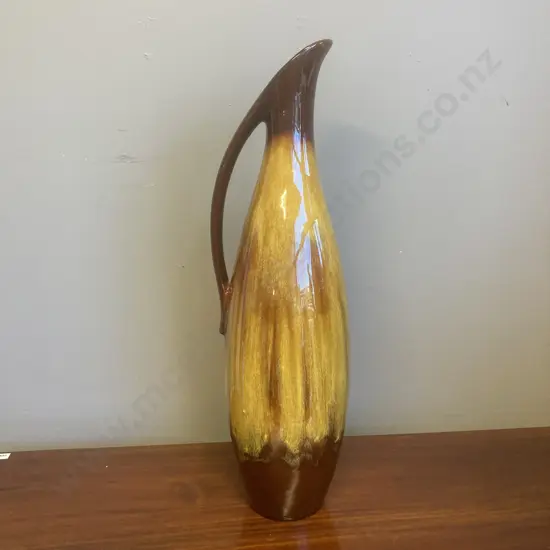Vintage Large Blue Mountain Pottery Harvest Gold Glaze Pottery Urn, 48.5cm