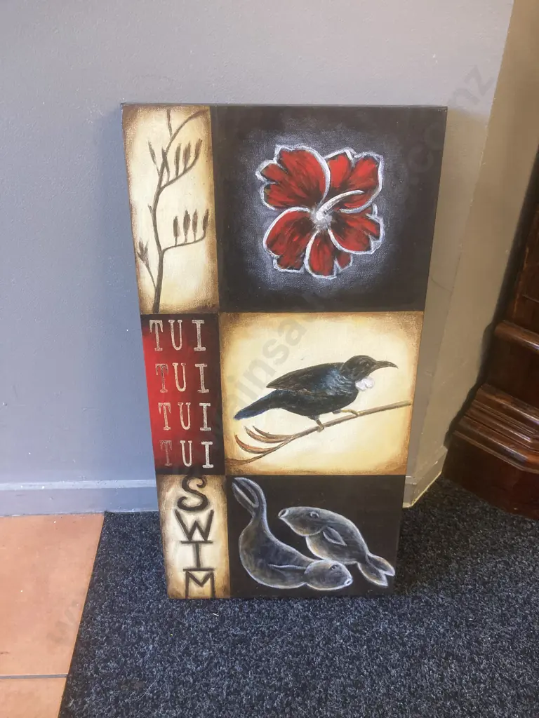 Summers' Icons by Lyndy Wilson 06, Acrylic On Canvas, (1 & 2 Only From A Set of 3), 61 x 30.5 Image 1++