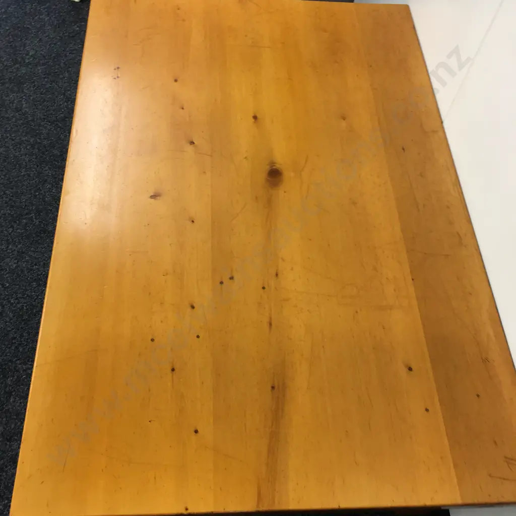 Recycled Rimu Coffee Table Ex Christchurch Earthquake, Single Drawer, H44 W120 D80cm Image 1++