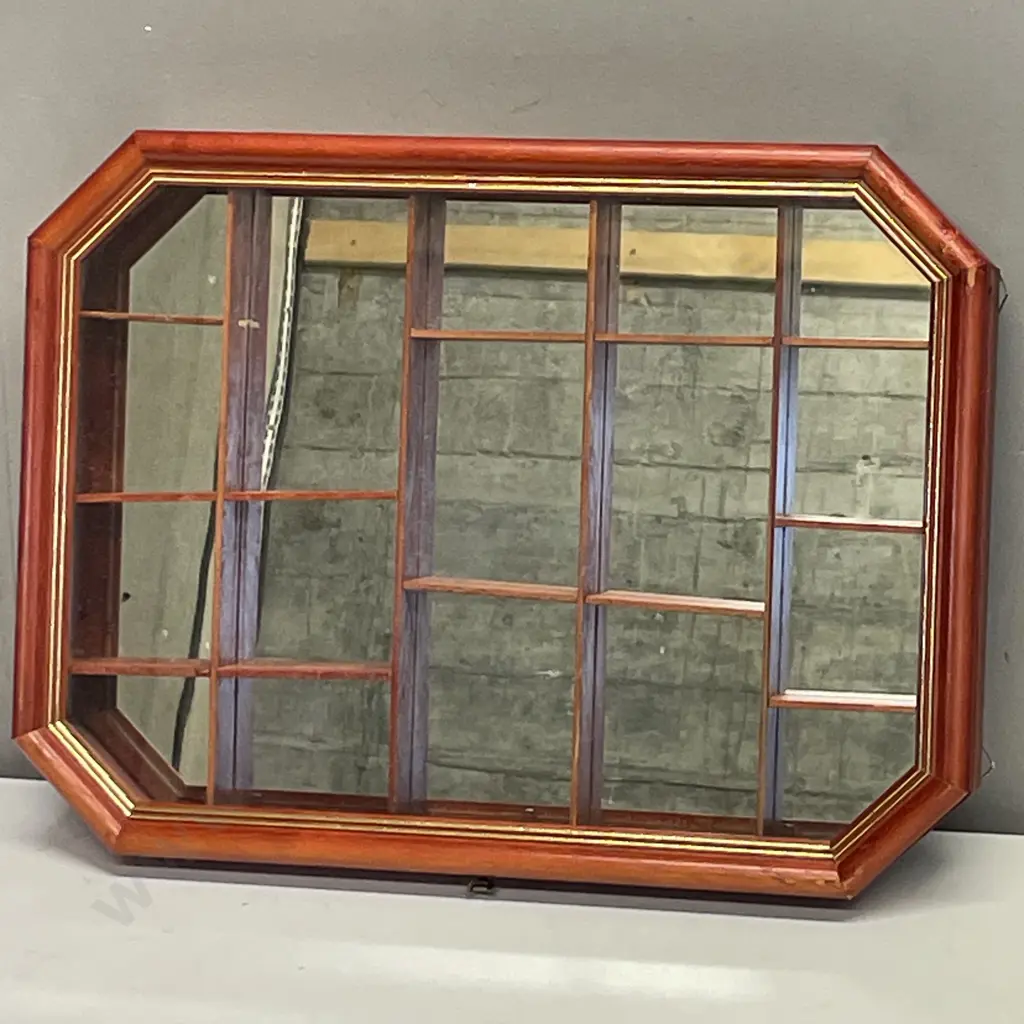 Wooden framed, Mirror backed Jewellery Display Box 42 x 32cm Image 1++