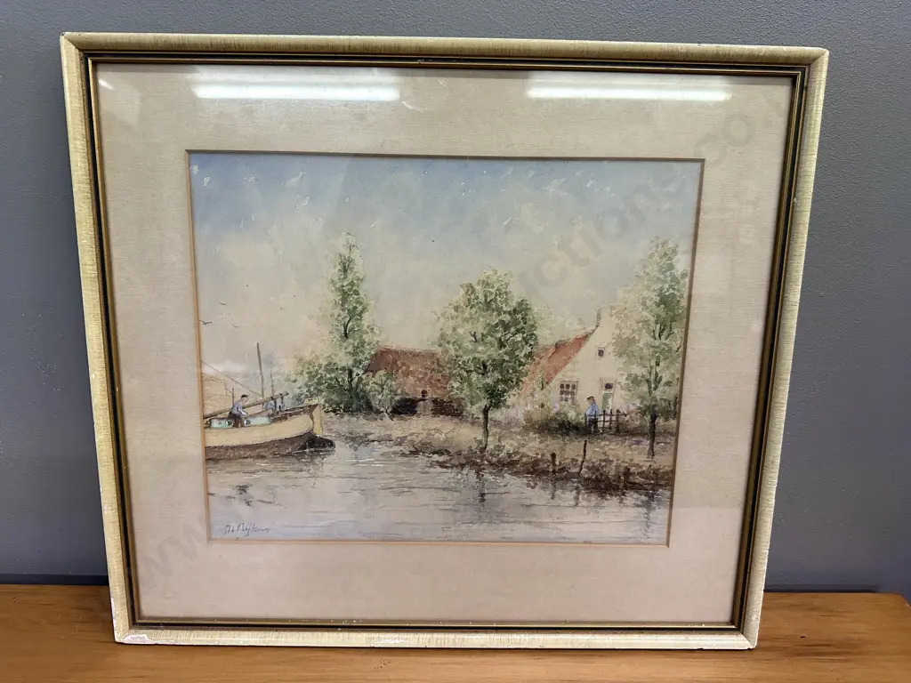Vintage Framed Original Water Colour Signed By The Artist 40 x 45cm. Image 1++