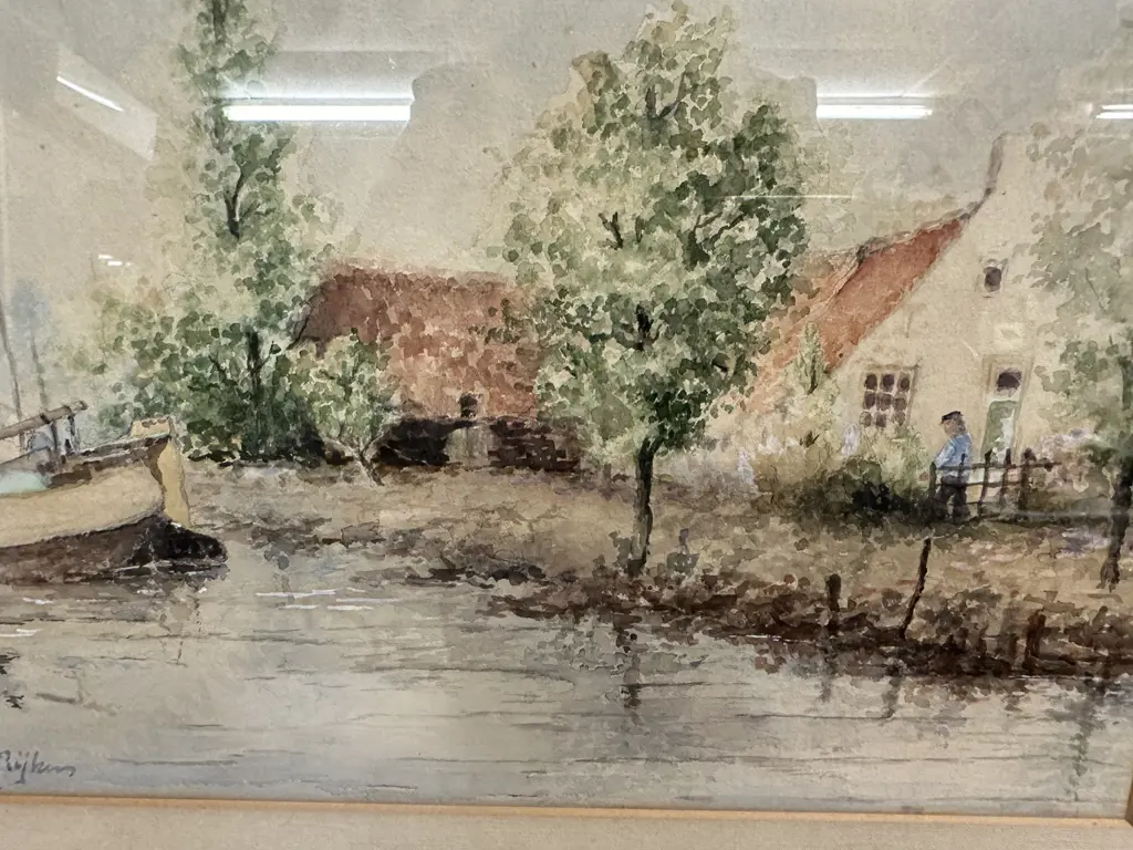 Vintage Framed Original Water Colour Signed By The Artist 40 x 45cm. Image 1++