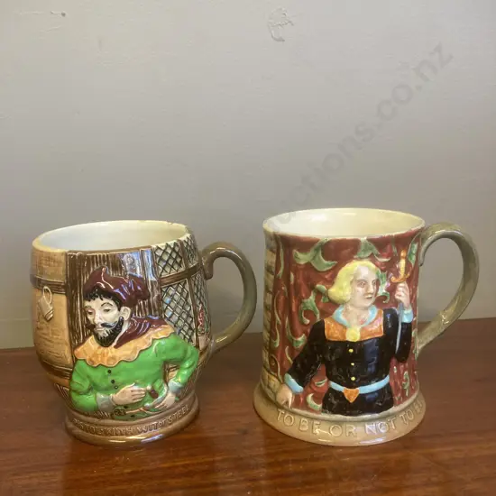 Beswick England Merry Wives Of Windsor Mug 1127 & Hamlet Mug 1147