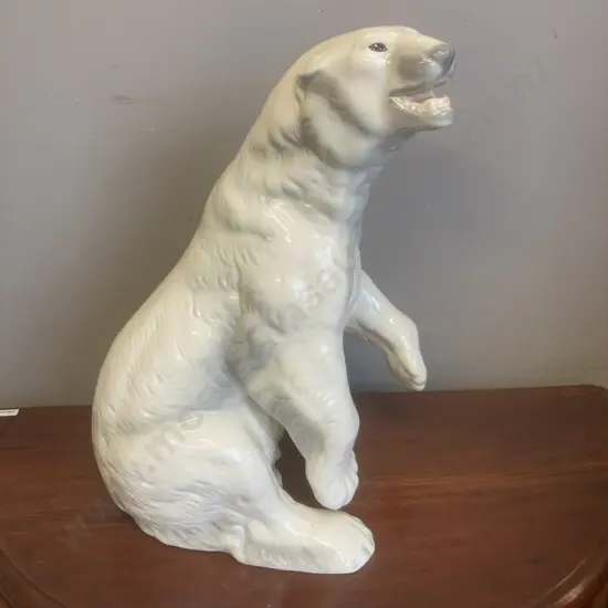 Large Ceramic Polar Bear, 45 x 32cm