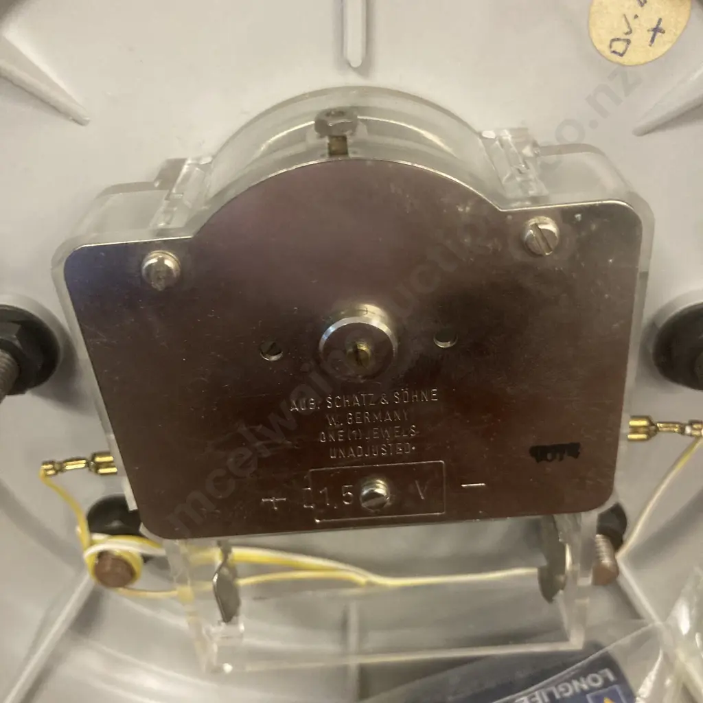 Mid Century West German Schatz "Royal" Electronic 400 Day Clock With Glass Dome & Original Instructions, H30cm Image 1++