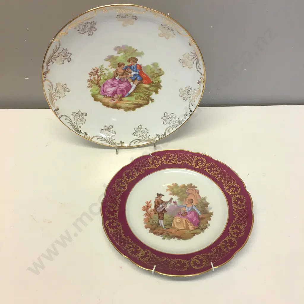 Pair of Limoges Plates, 26 & 29cm Dia Image 1++