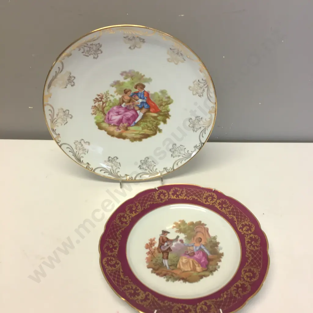 Pair of Limoges Plates, 26 & 29cm Dia Image 1++