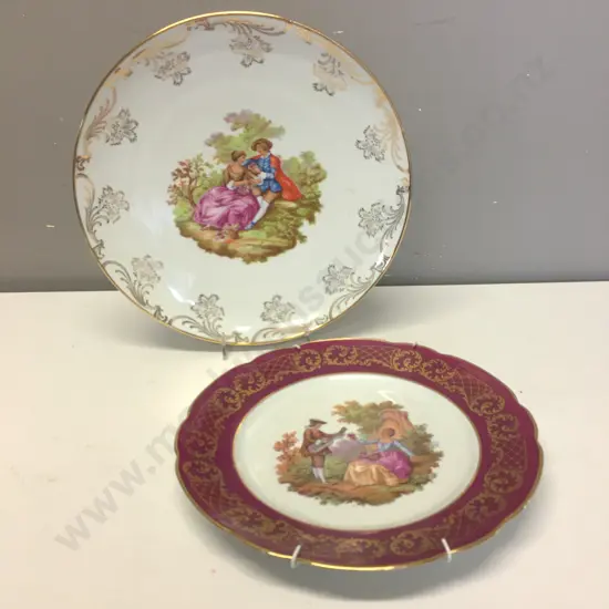 Pair of Limoges Plates, 26 & 29cm Dia