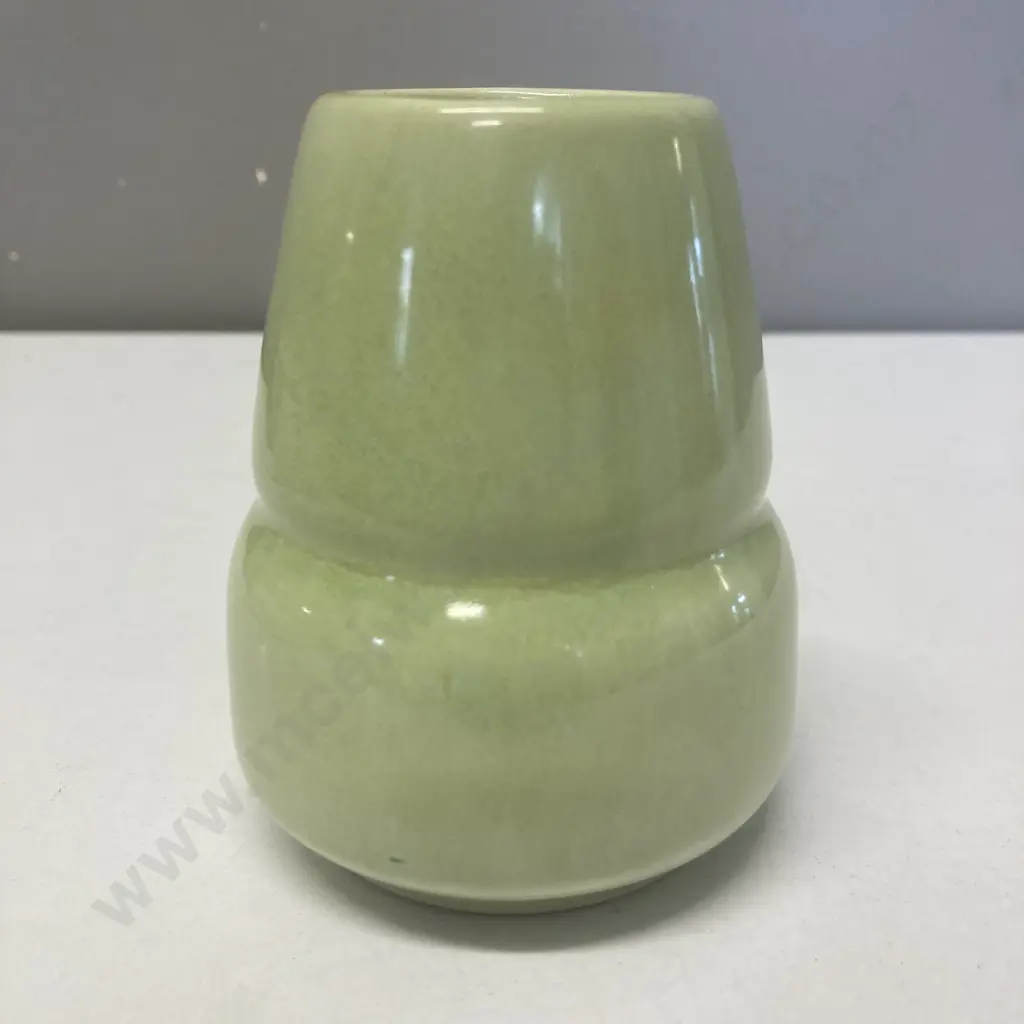 Crown Lynn Waisted Vase Numbered 86 On Base & Small Cream Beswick Trough Vase Image 1++