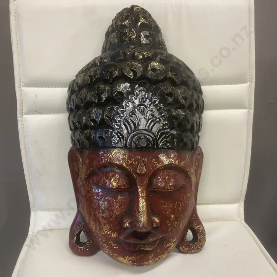 Wooden Buddha Wall Art, 40 x 22cm