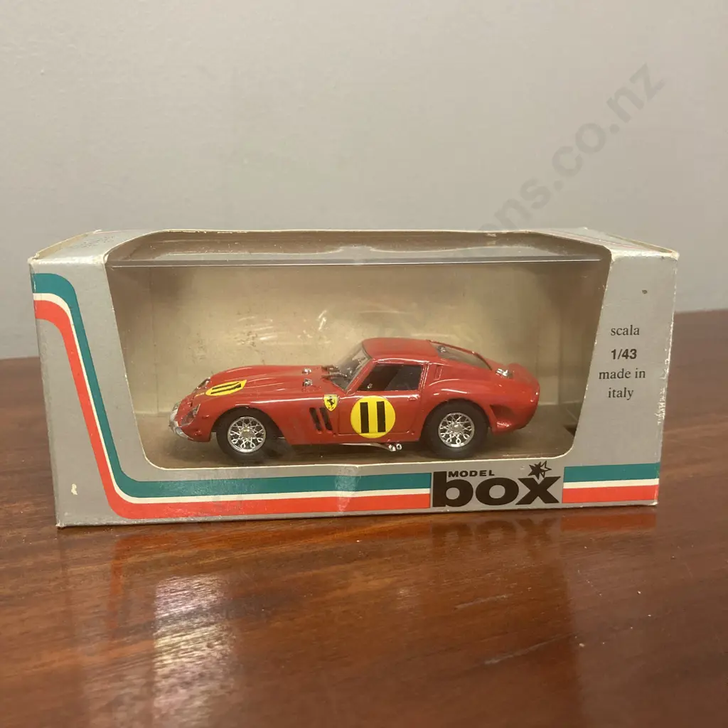 Ferrari GTO Tourist Trophy 1963 Red 1:43 Die Cast Model Car 8409, Box Model Made in Italy Mint Image 1++