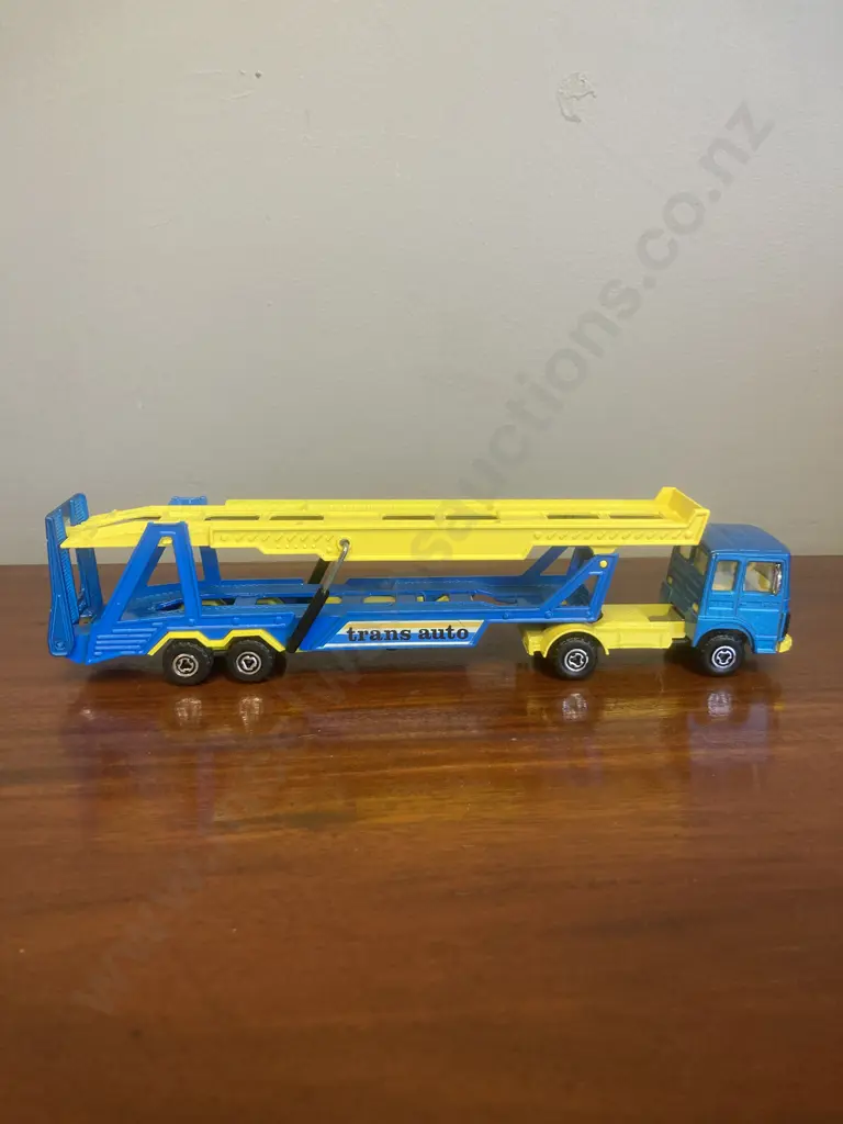 Vintage Majorette Ech 1:60 Trans Auto Car Carrier Image 1++