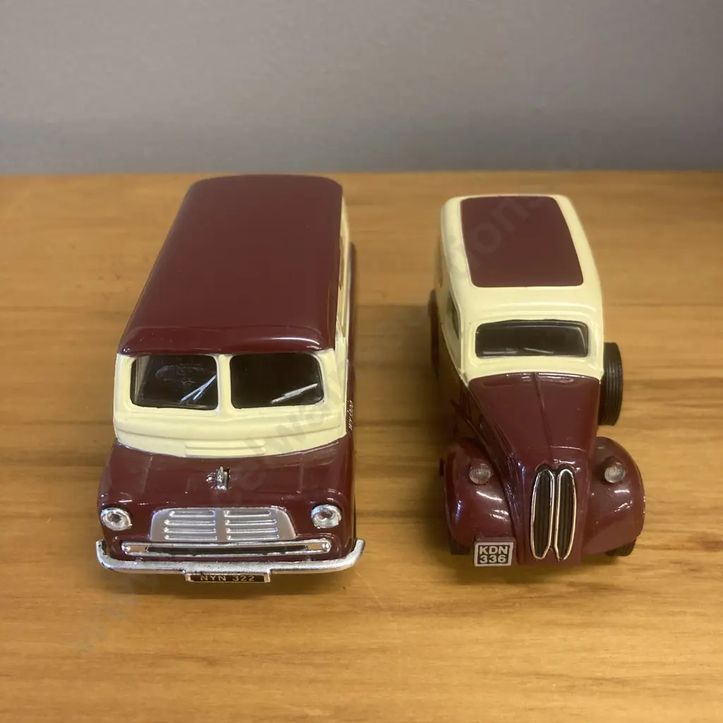 Corgi British Rail 2 Van Set Ford Popular & Bedford CA Image 1++