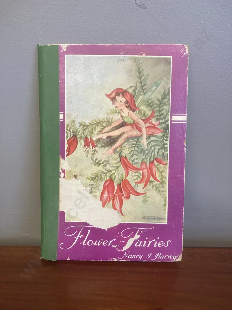 Rare Flower Fairies of New Zealand by Nancy Harvey, llustrated by M. Lovell-Harvey, 1946 First Edition Hardcover Image 1++