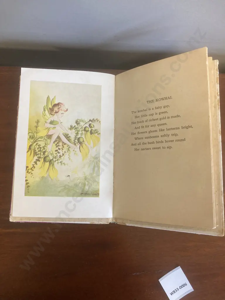 Rare Flower Fairies of New Zealand by Nancy Harvey, llustrated by M. Lovell-Harvey, 1946 First Edition Hardcover Image 1++