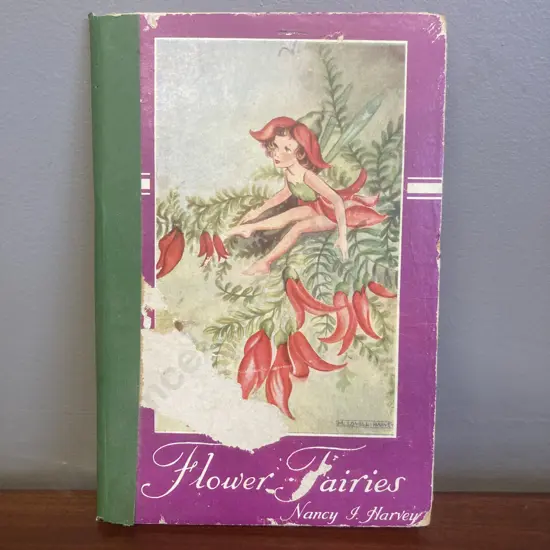 Rare Flower Fairies of New Zealand by Nancy Harvey, llustrated by M. Lovell-Harvey, 1946 First Edition Hardcover