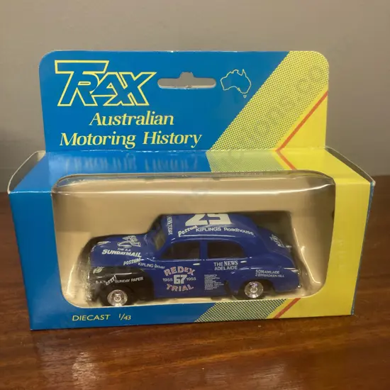 Trax 1:43 8001R FJ Holden Sedan 1955 Redex Trial - Blue Limited Edition - Boxed