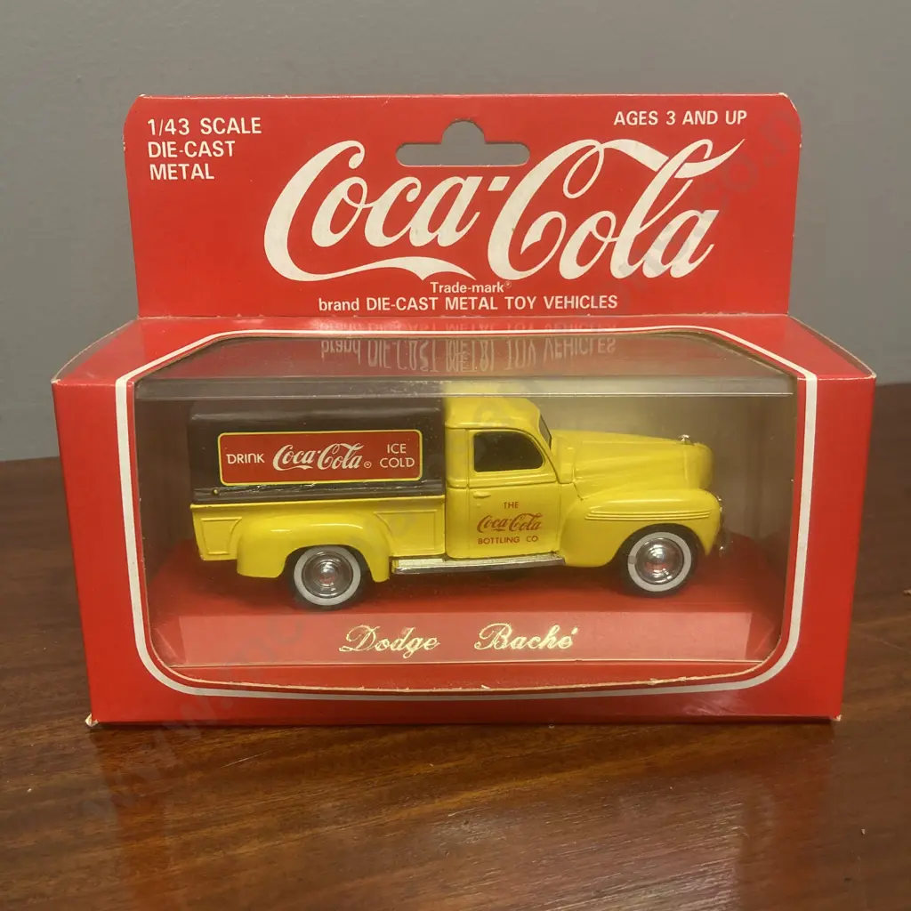 Solido 1:43 Scale 9600 - Dodge Bache' Coca-Cola - Yellow Image 1++