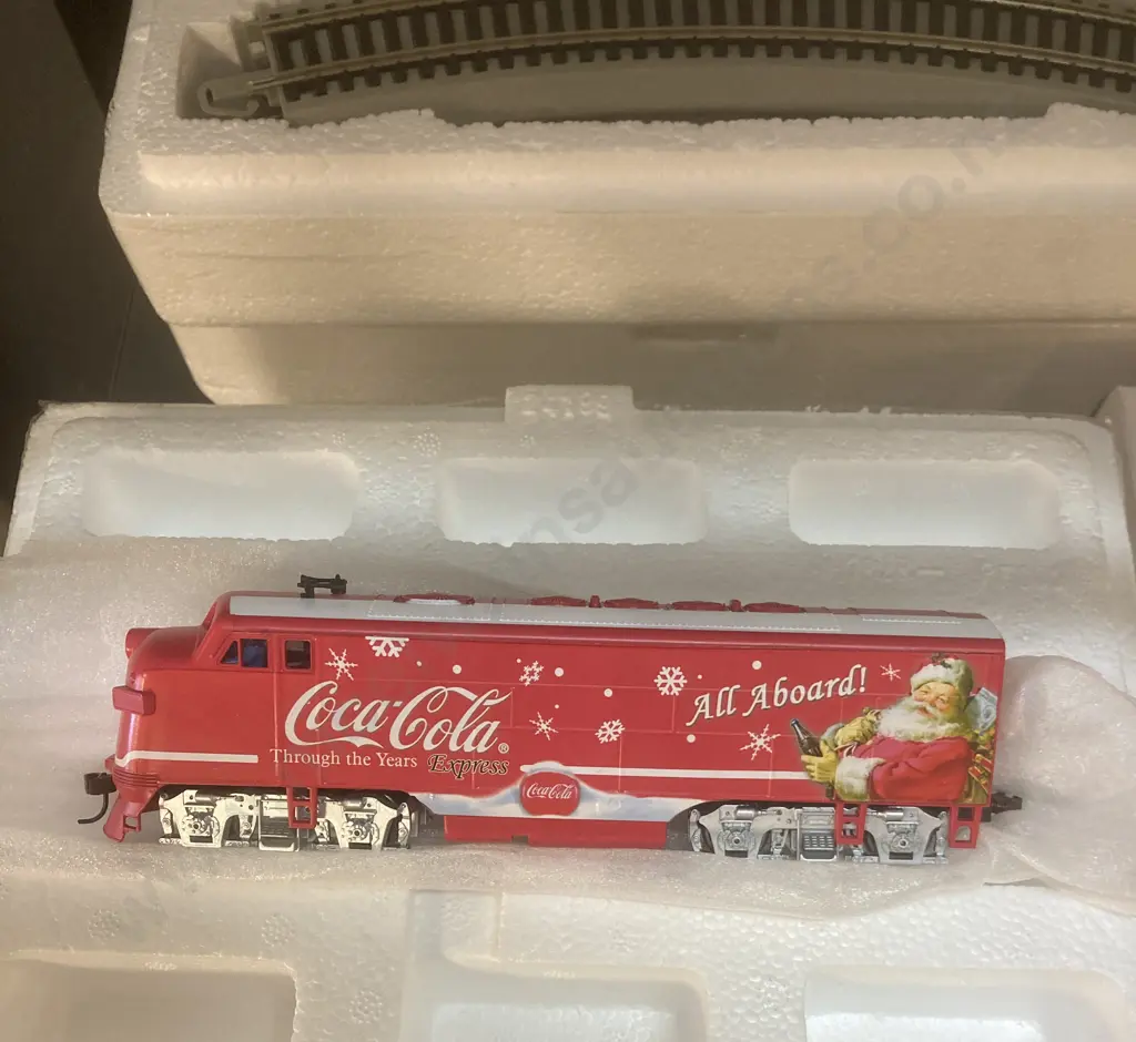 Bradford Exchange The COCA-COLA Through The Years Express Trains Collection With a Controller / Wallpack, HO Scale Image 1++