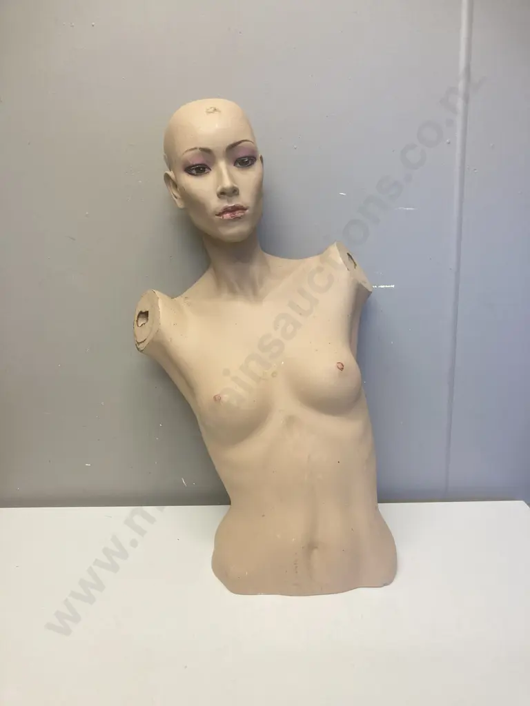 Vintage Female Mannequin Torso, H70cm Image 1++