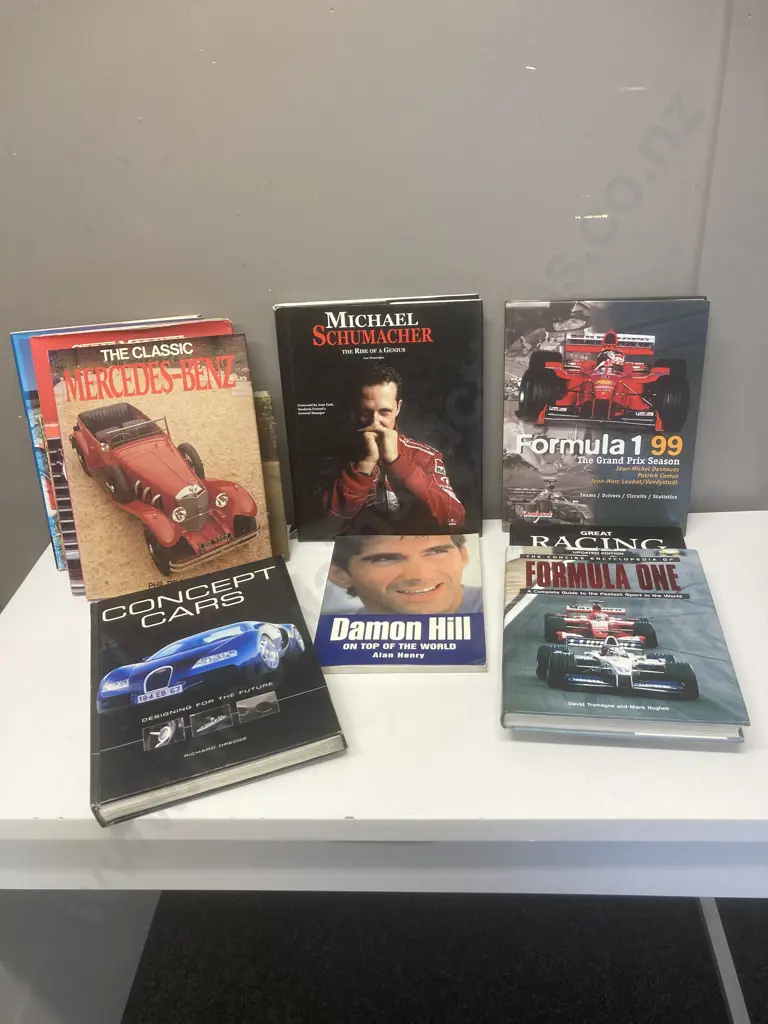 Lot of Car Books, Formula 1, Damon Hill, Schumacher, Concept Cars Etc Image 1++