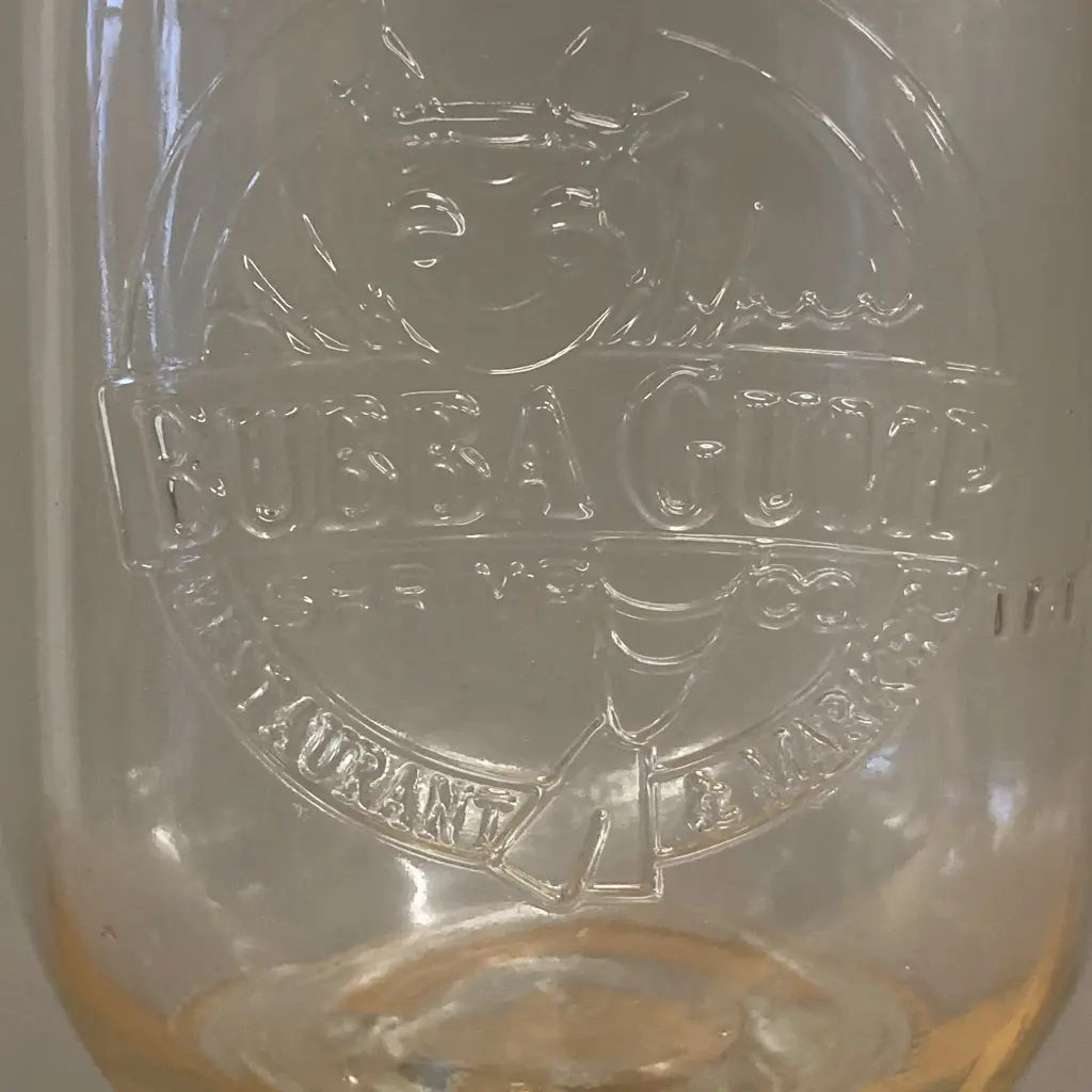 Rare Vintage Bubba Gump Large Footed Stemmed Drink Glass, H23cm Image 1++