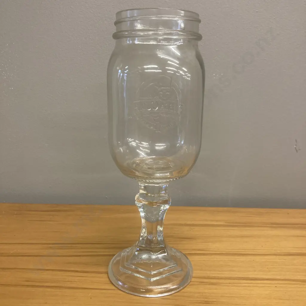 Rare Vintage Bubba Gump Large Footed Stemmed Drink Glass, H23cm Image 1++