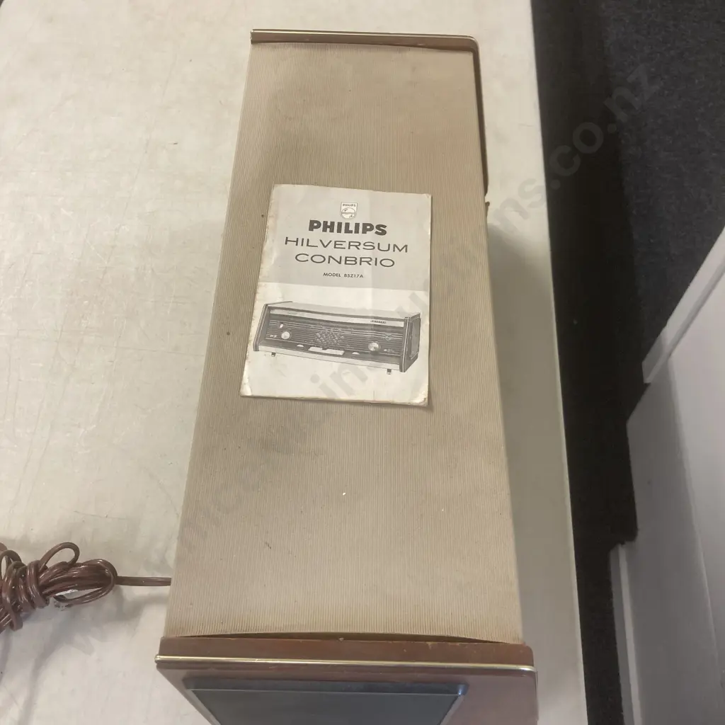 Vintage Philips Hilversum Conbrio Radio, Model B5Z17A (1961) With Instruction Manual, Good Working Order Image 1++