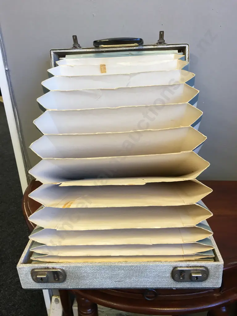 Vintage 'Bevo' Vinyl Record Collectors Storage & Carry Case Image 1++