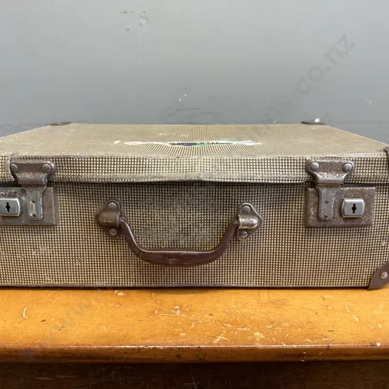 Vintage Suitcase H15cm, W46cm, D31cm.