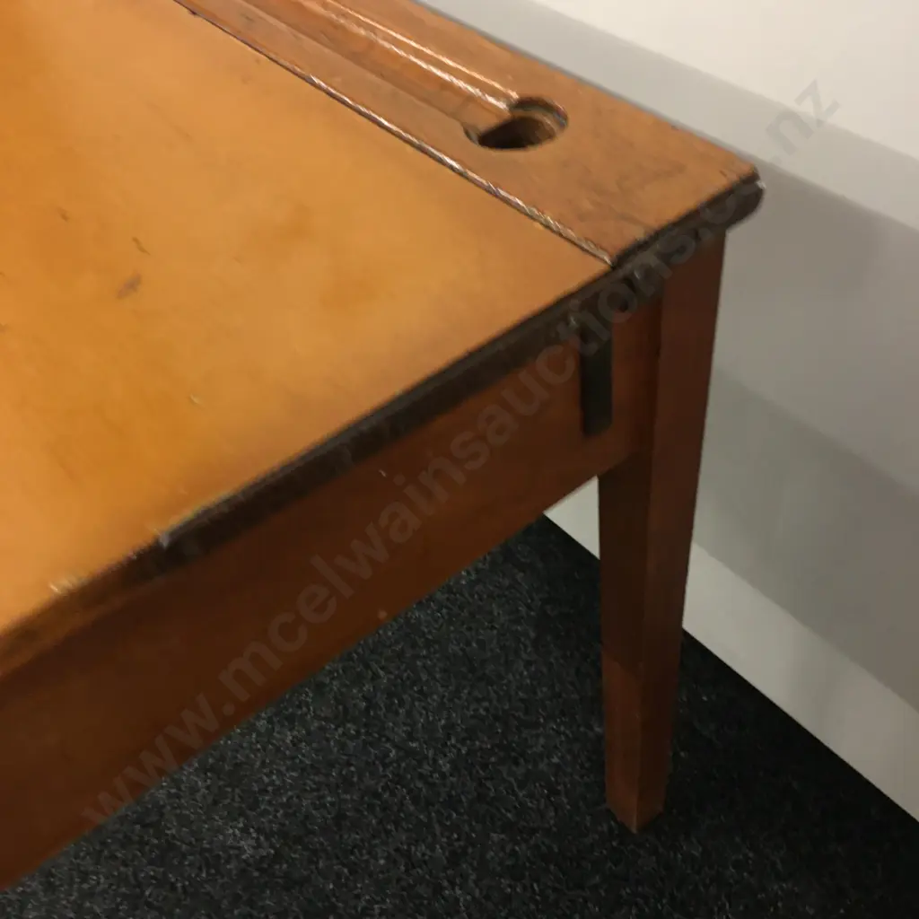 Vintage School Desk With Lift-up Top, H62 W59 D49cm Image 1++