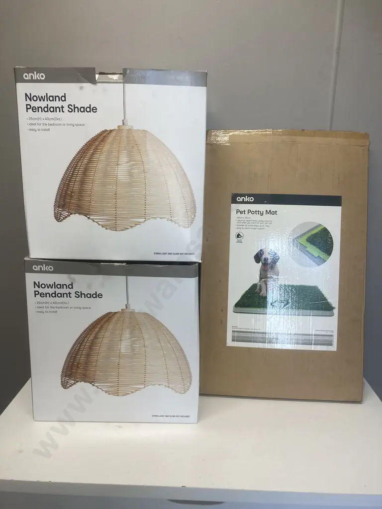 Pair of Anko Nowland Pendant Shades, Anko Pet Potty Mat Image 1++