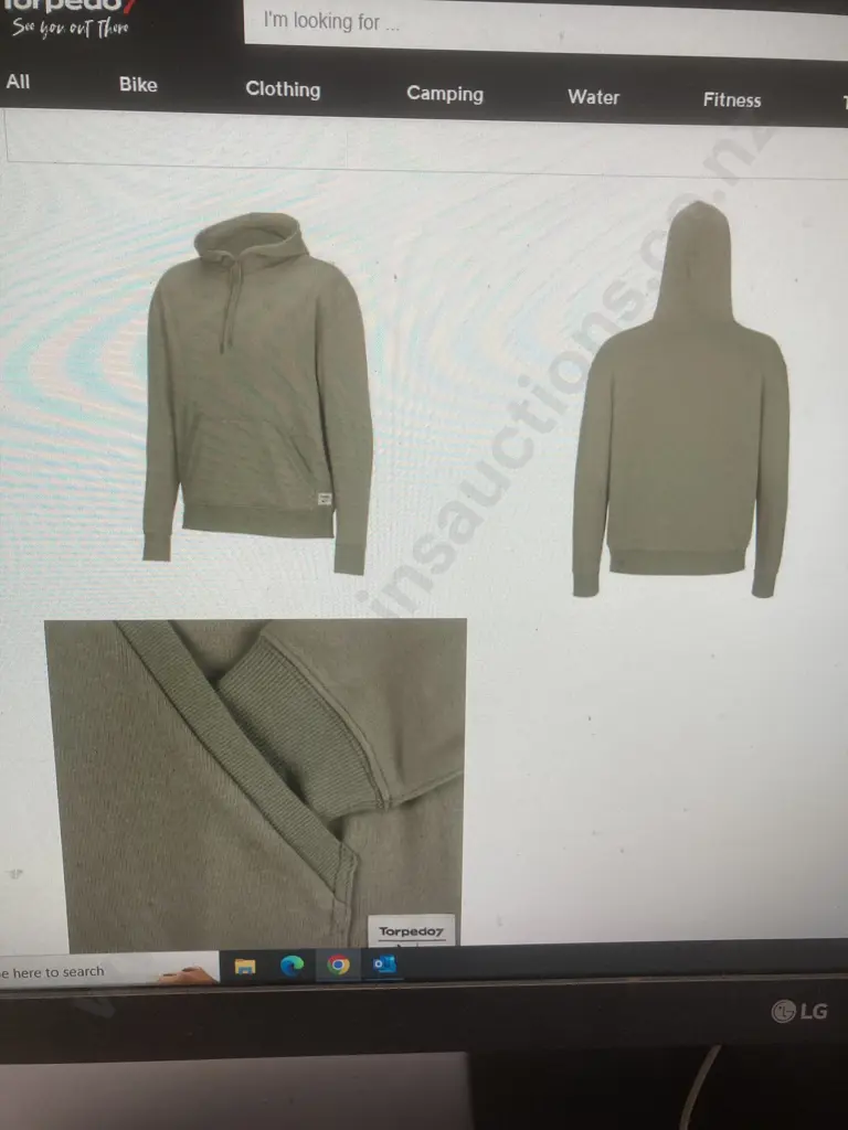 New Torpedo7 Men's Fleece Everyday Hoodie - Khaki, Sz XL Image 1++