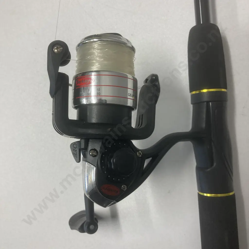 Berkley Outfitter 5’6” 2 Pce Spinning Rod With Reel, 4-10lb Line Image 1++