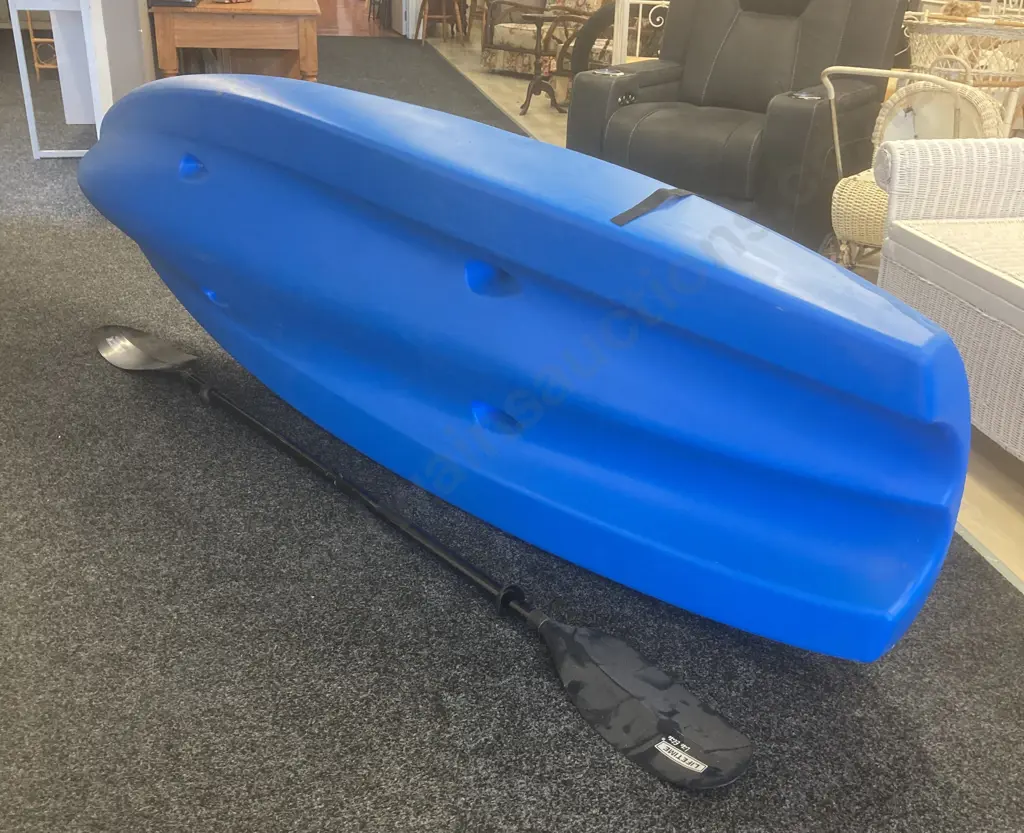Lifetime Sit-On-Top Blue Kayak with Lite Elite Paddle, L2.55m, Max 225lbs, Image 1++