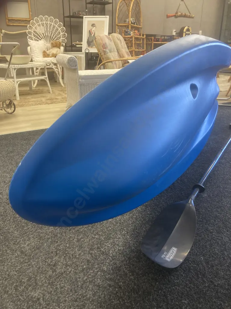 Lifetime Sit-On-Top Blue Kayak with Lite Elite Paddle, L2.55m, Max 225lbs, Image 1++