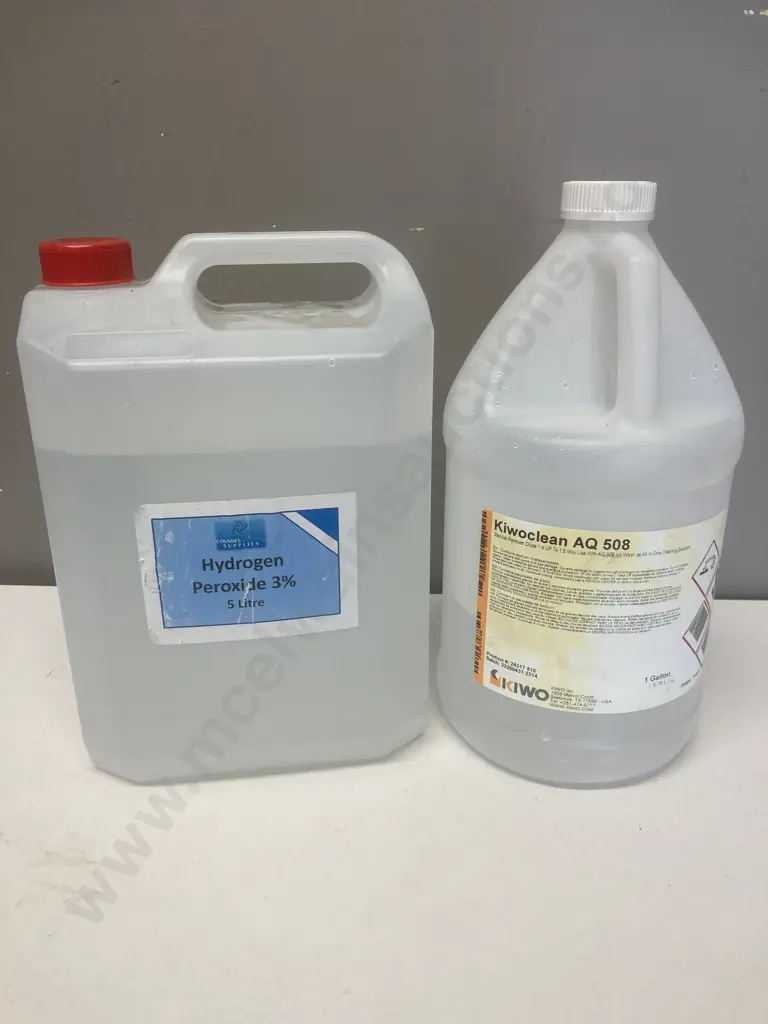 Hydrogen Peroxide 3% Part 5L & Kiwoclean AQ508 Part Container Image 1++