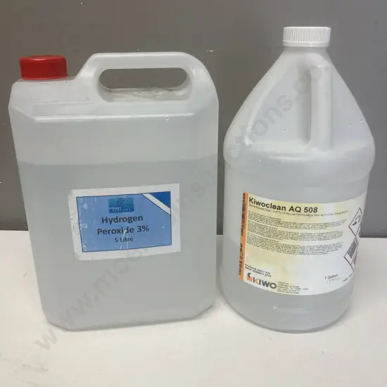 Hydrogen Peroxide 3% Part 5L & Kiwoclean AQ508 Part Container