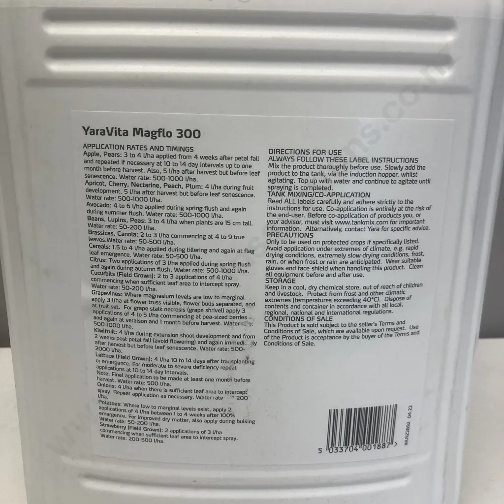 YaraVita MagFlo 300 Liquid Fertiliser -  10 Litres Image 1++