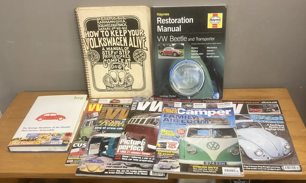 VW Books John Muir How to Keep Your Volkswagen Alive, Phil Patton "Bug" Strange Mutations, Haynes Restoration Manual Etc Image 1++